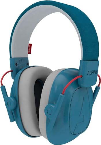 Alpine Muffy Kids Ear Muffs for Kids Ear Protection | 3-16 Years | Autism Sensory Products | 22dB Sound Reduction | Kids Noise Cancelling Ear Muffs | Noise Reduction Headphones for Kids - color: Blue