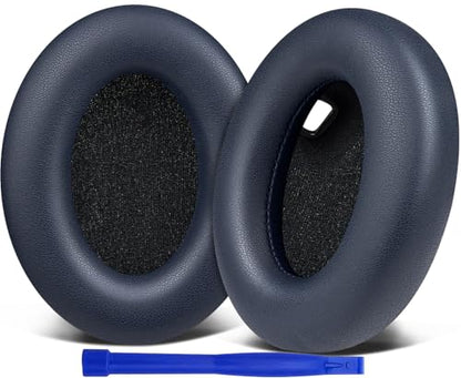 SOULWIT Replacement Earpads for Sony WH-1000XM4 (WH1000XM4) Headphones, Ear Pads Cushions with Noise Isolation Foam, Added Thickness, Without Affecting Sensor - Blue - color: Blue