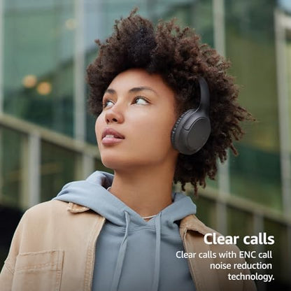 TOZO HA1 70H Over Ear Wireless Headphones Bluetooth 5.4 Foldable Headset | Deep Bass Stereo Sound, 32 Custom EQ Modes, Control Via Button, 78ms Low-Latency, Clear Call, Ideal For Travel Daily Use - color: Black