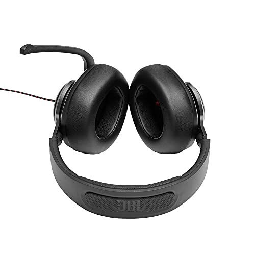 JBL Quantum 200 - Wired Over-Ear Gaming Headset with Voice Focus Directional flip-up mic and Memory Foam Ear Cushions (Black),(Pack of 4) - size: Large (Pack of 4)