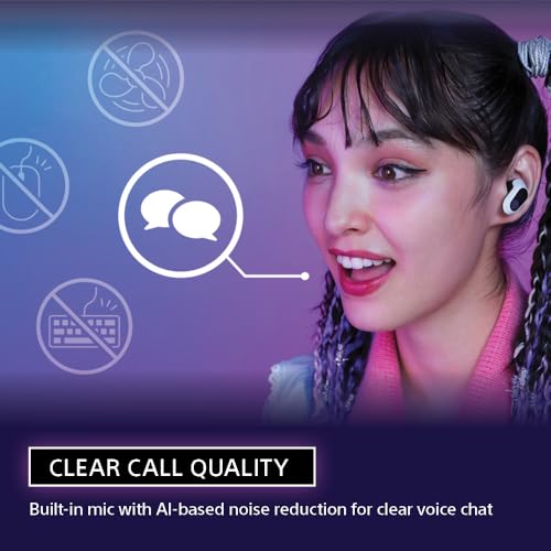 Sony INZONE Buds Wireless Noise Cancelling Gaming Earbuds, Black | Perfect for PlayStation® 5, PC/PS5/Switch/Mobile, 48Hr Battery with Case, Low Latency 2.4GHz USB-C Dongle, Truly Wireless - color: Black