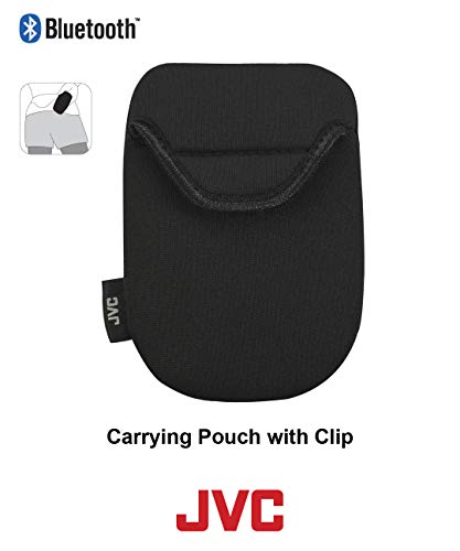JVC True Wireless Earbuds for Sports & Fitness, Sweat/Water Proof IPX5, Bluetooth Connectivity, Pivot Motion Fit, 3 Point Support Structure, 3+6 Hours Battery Life - HAET90BTB (Black)