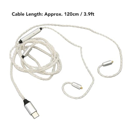 MMCX Cable for SE215 SE315 Sound Quality Earphone Upgrade Cable with Inline Volume Control Flexible Audio Cable for Musicians