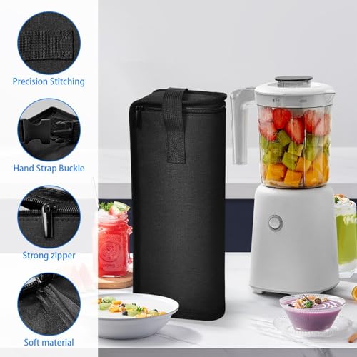 Blender Carrying Case Bag Hand Strap Compact Container | Nylon Blender Carrying Case Travel Sleeve Cover Hand Shaker Container Pouch for Outdoor Picnic Vacation Kitchen Indoor