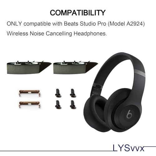 Studio Pro Hinge - Replacement Parts for Beats Studio Pro (A2924) Headphones (Black) - color: Black