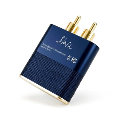 SLASH 5 LDAC Bluetooth to RCA Audio Receiver | Hi-Fi Wireless DAC with aptX Adaptive, HD, AAC, stereo 3.5 Aux & Headphone Amp