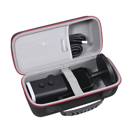 RLSOCO Carrying Case for FIFINE AM8 USB/XLR & RODE PodMic Cardioid Dynamic Broadcast Microphone (Case Only)