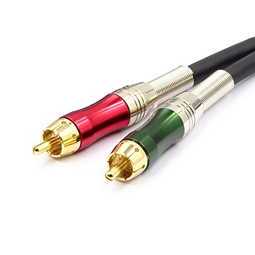 Dual XLR Female to RCA Cable,2 XLR to 2 RCA Male Phono Plug HiFi Audio Cable for Amplifier Mixer Microphone Patch Cable (10FT/3M) - color: 3m(2 XLRF-2 RCAM)