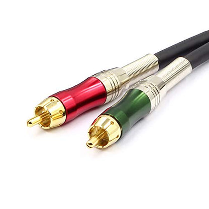 Dual XLR Female to RCA Cable,2 XLR to 2 RCA Male Phono Plug HiFi Audio Cable for Amplifier Mixer Microphone Patch Cable (10FT/3M) - color: 3m(2 XLRF-2 RCAM)