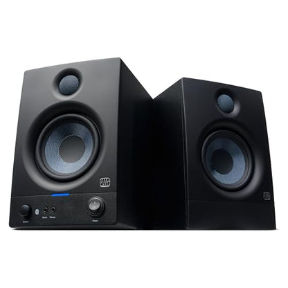PreSonus Eris 4.5BT Bluetooth Studio Monitors, Pair — 4.5" Inch Powered Bookshelf Speakers, Stereo, Desktop Computer, Near Field Music Production, Audio Mixing Recording | 4.5 Inch Powered Bookshelf Speakers, Stereo, Desktop Computer, Near Field Music Pro