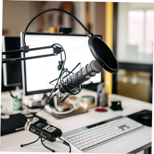 Abaodam Double Layer Microphone Windscreen Shield Mic Cover Filter Mask for Lavalier Mic Fit
