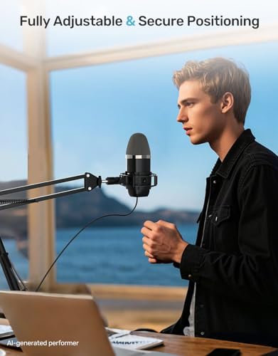 Custom Built for Blue Yeti X Shock Mount 2026 Upgrade Anti-Vibration Suspension Elastic Shock Mount Holder Clip Mics Stand with Screw Adapter Compatible with Yeti X Microphone - size: Blue Yeti X Shock Mount