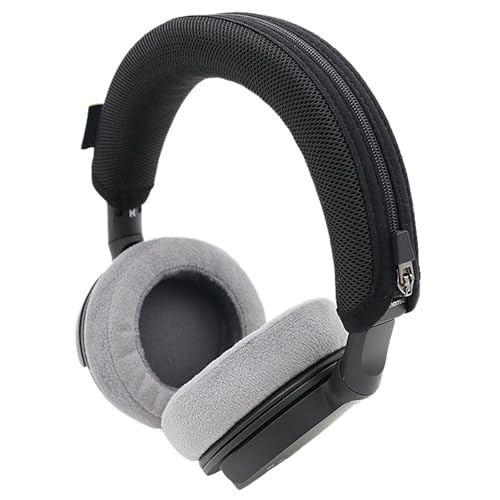 Headphone Headband Cover Sleeve for DT270PRO Sweat Absorbent Design with Zippers Closure Antislip Feature Breathable Headband Sleeve for Headphones - color: Black