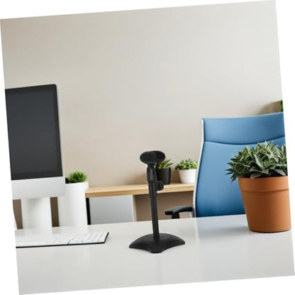 Toddmomy Adjustable Desktop Microphone Stand with Heavy Duty round Base, Compact and Portable Mic Table Stand Compatible with Handheld and Heavyweight Microphones for Podcasts