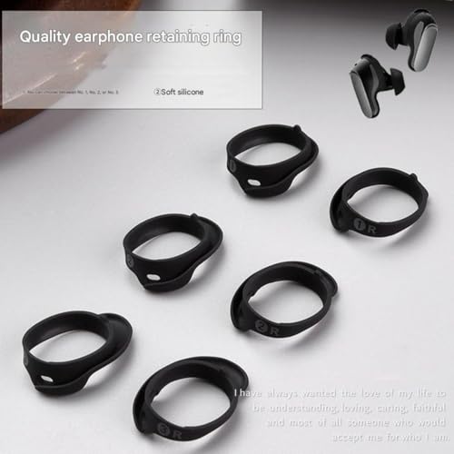 Flexible Silicone Earphone Rings Sweatproof Lightweight for Secure Fix Comfort