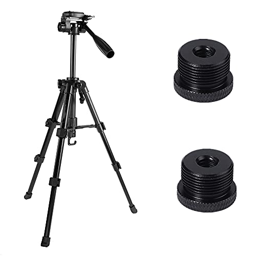 Mic Stand Adapter 1/4 Female to 5/8 Male Screw Thread Adapter Tripod Screw Adapter for Camera Monitor Microphone Stand