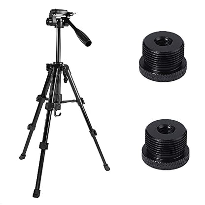 Mic Stand Adapter 1/4 Female to 5/8 Male Screw Thread Adapter Tripod Screw Adapter for Camera Monitor Microphone Stand