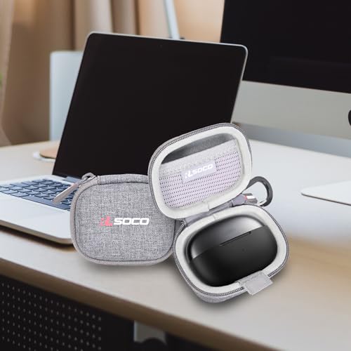 RLSOCO Protective Case for SHOKZ OpenDots 2/OpenDots ONE/OpenDots Air Open-Ear Headphones Wireless Bluetooth Earbuds - Grey (Case Only) - color: OpenDots ONE Case Grey