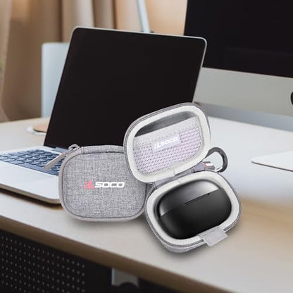 RLSOCO Protective Case for SHOKZ OpenDots 2/OpenDots ONE/OpenDots Air Open-Ear Headphones Wireless Bluetooth Earbuds - Grey (Case Only) - color: OpenDots ONE Case Grey