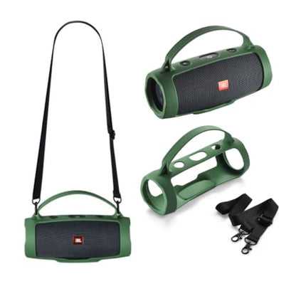 Silicone Case Cover Compatible with JBL Charge Essential 2 Speaker,Compatible with JBL Charge 4 Speaker (Green) - color: Green