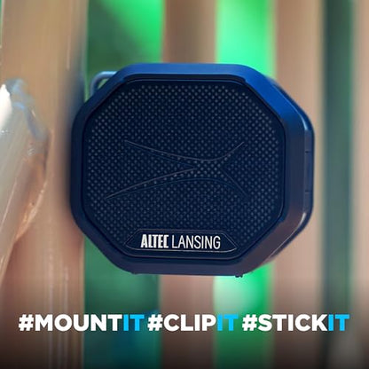 Altec Lansing HYDRATREK Magnetic Bluetooth Speaker, Waterproof IP67, Portable Speaker, True Wireless Pairing, USB-C Quick Charge, 3.7V 400mAh Battery, Voice Assistant, Perfect for Any Adventure - color: Sport Green/White