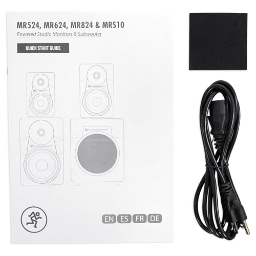 Audiosavings Bundle: (2) MR824 8 170W Powered Studio Monitors Bundle with (2) Rockville Adjustable Studio Stands + (2) Foam Pads, 10.35" x 13" + Condenser Mic w/Metal Shock Mount (7 Items)