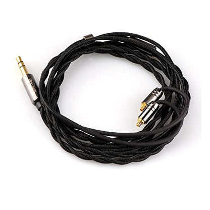 Linsoul Tripowin Zombur 4N OFC in Ear Monitor Cable, 3.5mm Plug, 1.25m | High Purity Oxygen Free Cable HiFi Wired IEM Cable, Cotton Yarn Outer Layer, for Musician Audiophile, w/o Mic, MMCX - size: MMCX, style: Without Mic