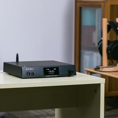 S.M.S.L DL300 Audio DAC with Headphone Amplifier, AK4499EX+AK4191EQ Chip, PCM 32bit/768kHz DSD Native DSD512 XMOS XU-316,USB/Optical/Coaxial/Bluetooth/I2S Input with Remote Control