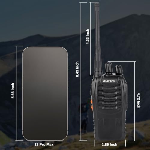 Baofeng Walkie Talkies 888S Rechargeable Long Range with Earpieces for Adults, 16 Channel Professional Radio Handheld Two Way Radios Li-ion Battery and Charger Included (20pack with 20earpiece) - color: 20pack with 20earpiece
