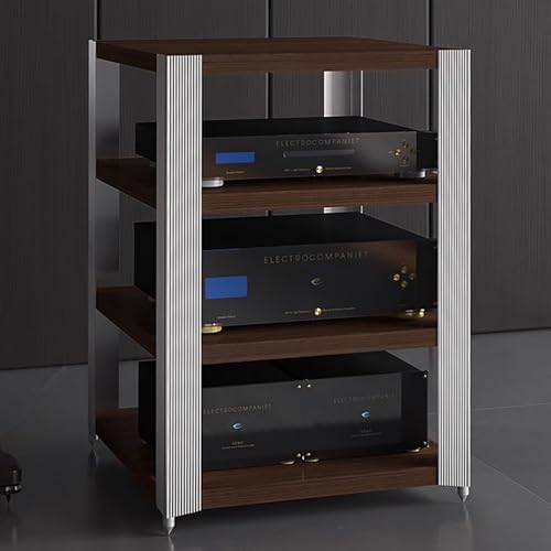 Audio Rack Cabinet/Av Media Audio Component Stand, Low Profile Audio Video Shelving for Cd Players, Av Component Stand Audio-Video Tower(Large) - size: Large