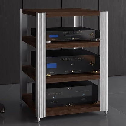 Audio Rack Cabinet/Av Media Audio Component Stand, Low Profile Audio Video Shelving for Cd Players, Av Component Stand Audio-Video Tower(Large) - size: Large