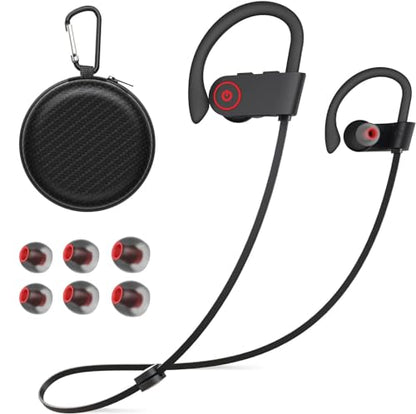 JOYWISE Bluetooth Headphones, 16H Playtime, AI Music Creation Earbuds | Wireless Headphones with Mic Sound Isolation, IPX7 Waterproof in-Ear Bluetooth 5.3 Earphones for Running, Gym, Workout - color: Black