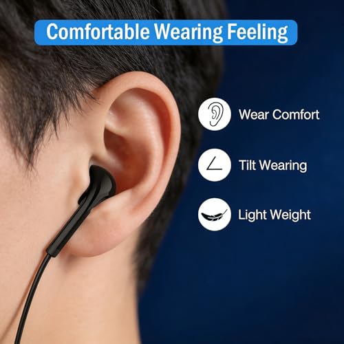 USB C Wired Earbuds Compatible with Apple iPhone 17 16 Plus 15 Pro Max 16e USB C Headphones for Samsung Galaxy S25 FE Edge S24 S23 S22 Ultra Earphones Wired Type C for Pixel 10 9 Oneplus 12