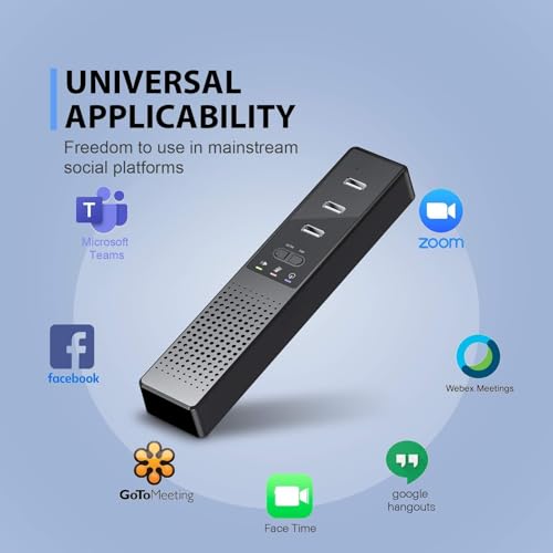 3 in 1 USB Computer Speaker with Microphone, PC Laptop Desktop Conference Speaker with Mic for Smart Home Office and Online Study，360 Degree Enhanced (1-Classic) - size: 6