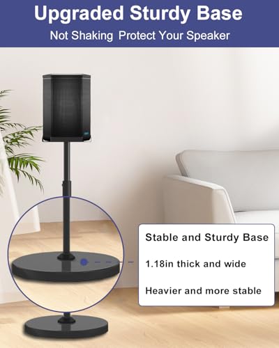 New Upgrade Height Adjustable Speaker Stand for Bose S1 Pro / S1 Pro Plus / S1 Pro+, Extends 45" to 54", Holds up to 20LBS, Heavy Duty Speakers Stands for Bose, Easy to Install, with Screws