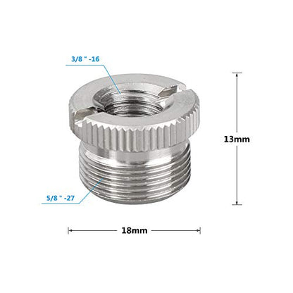 CAMVATE 5/8"-27 Thread Rod & Multifunction Screw Adapters | for Blue Yeti Nanos Mounting on Standard Blue Yeti Shock Mounts
