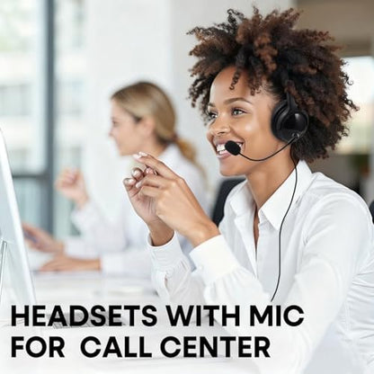 Bulk Headphones with Microphone 10 Pack for Classroom School, Wholesale Durable On-Ear Wired Headsets for Kids Students Adults Office Computer - size: 10 Pack-B