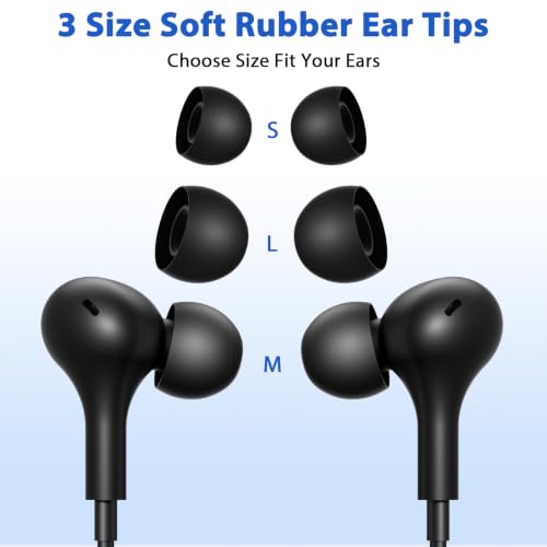 iMangoo for Apple MFi-Certified Lightning Wired Earbuds Headphones with Mic