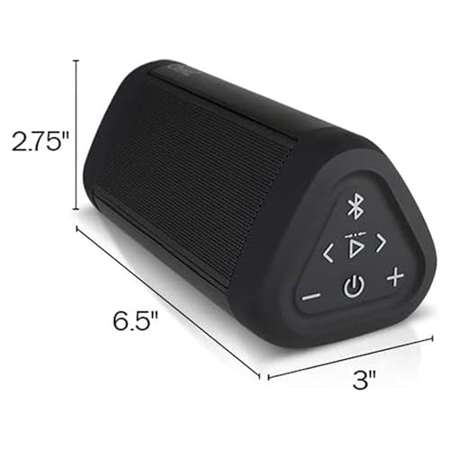 OontZ Angle 3 Ultra Gen 4 Speakers, 2-Pack, 20-Hour Playtime, IPX7 | 14W Bluetooth speaker with fuller bass, 100-ft range, IPX7 waterproof and stereo pairing. - color: Black-Dual