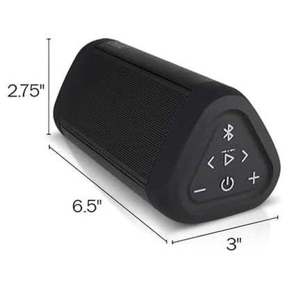 OontZ Angle 3 Ultra Gen 4 Speakers, 2-Pack, 20-Hour Playtime, IPX7 | 14W Bluetooth speaker with fuller bass, 100-ft range, IPX7 waterproof and stereo pairing. - color: Black-Dual