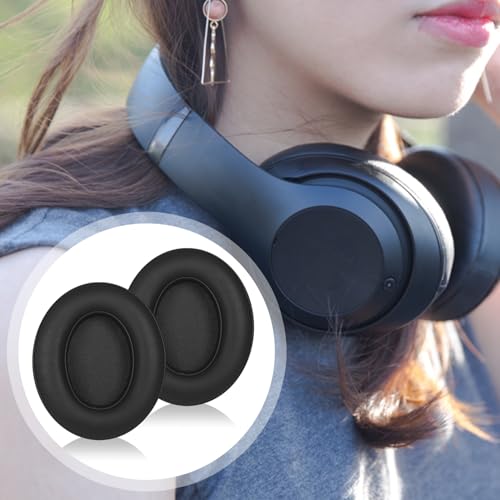 Studio3 Replacement Earpads Ear Pads Soft Protein Leather Cushion Cups Cover Compatible with Beats Studio 2 Studio 3 B0500 B0501 Wired Wireless Over-Ear Headphones (Black) | Soft Protein Leather & Memory Foam Earpad Replacement, Ear Cushions Fit Studio3 &