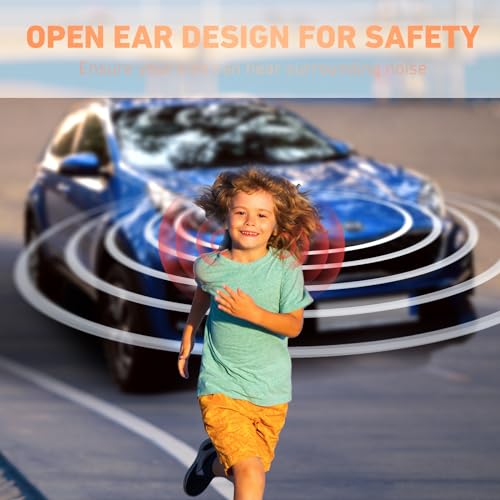 Mehomeli Kids Headphones, Bluetooth 5.2 Air Conduction Open Ear Headphones | 85dB Volume Limiting, Stereo Sound with Mic, IPX5 Waterproof, 20H Playtime, Perfect for School and Outdoor Activities-White - color: White