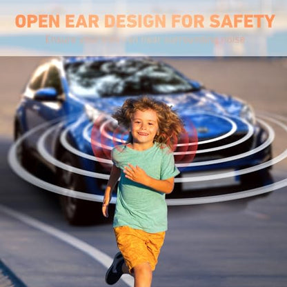 Mehomeli Kids Headphones, Bluetooth 5.2 Air Conduction Open Ear Headphones | 85dB Volume Limiting, Stereo Sound with Mic, IPX5 Waterproof, 20H Playtime, Perfect for School and Outdoor Activities-White - color: White