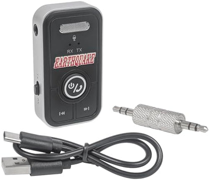 EARTHQUAKE BT5.3NC Bluetooth v5.3 Wireless Audio Transmitter Receiver Adapter, 2-in-1 Bluetooth AUX Adapter for TV/Car/PC/Media Player/Home Theater/Gaming, Low Latency, Dual Device Pairing - One Piece