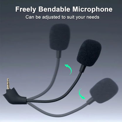 Microphone Replacement for Kingston HyperX Cloud 2 II Pre-2021 First Version Wired Gaming Headsets Noise Cancelling Mic for Switch PS5 PS4 Mac PC Computer, 3.5 mm Jack
