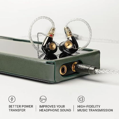 MEZE AUDIO | Rai Series MMCX | Headphones HiFi Cable Replacement 3.5mm Male to Dual MMCX Connector Plug | Silver Plated Upgrade 3.5mm Jack | Cable Length 1.2m/3.9ft - size: 3.5 mm ( Standard )