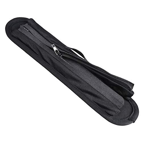 QC35 Headband Cover for Beats Solo 3, Solo HD, QC25, Soundlink AE II Universal Replacement Head Band Protector with Zipper, Headband Cover Cushion Protector Pad for Headphones (Small, Black) - size: Max for 1-1/2''W cushion pad