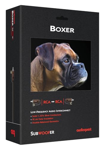 AudioQuest 20m Boxer RCA Low-Frequency Subwoofer Audio Interconnect - CL3/FT4 PVC - size: 20 Meters
