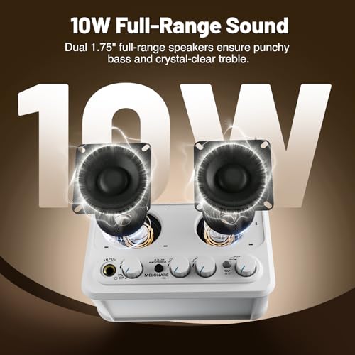 10W Rechargeable Mini Electric Guitar Amp w/ 30 Rhythms MELONARE MA-1