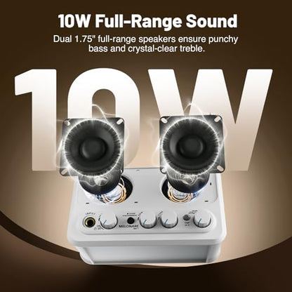 10W Rechargeable Mini Electric Guitar Amp w/ 30 Rhythms MELONARE MA-1